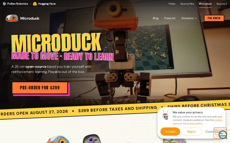 Screenshot of Microduck