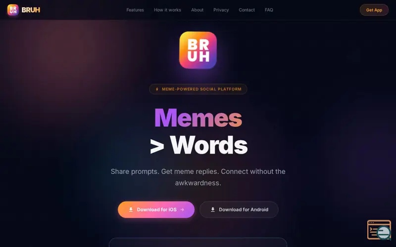 Screenshot of BRUH