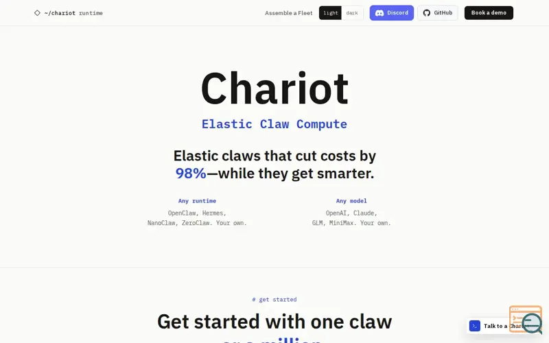 Screenshot of Chariot