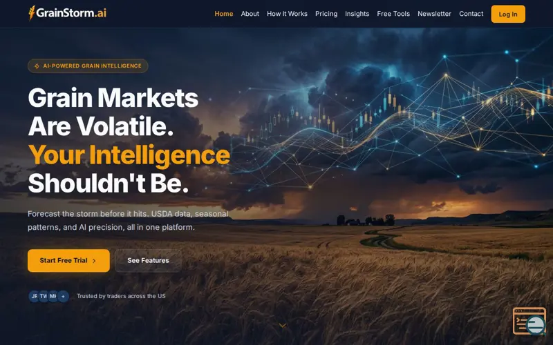 Screenshot of GrainStorm.ai