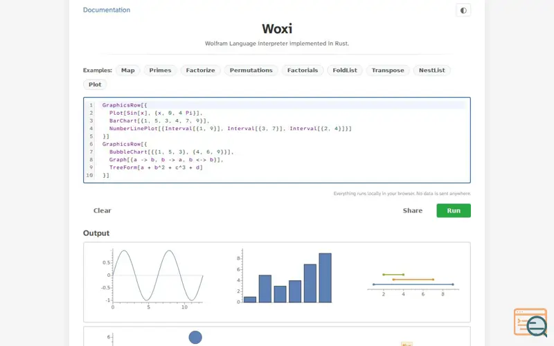 Screenshot of Woxi