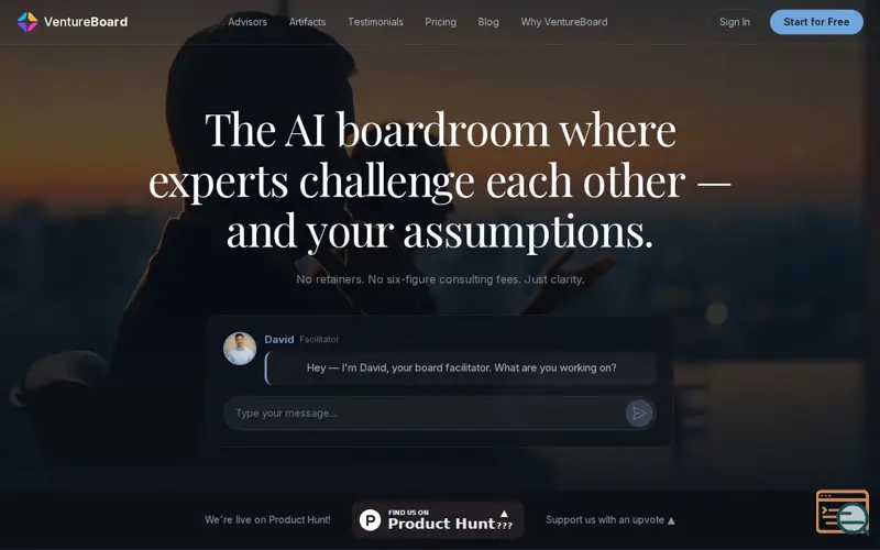 Screenshot of VentureBoard