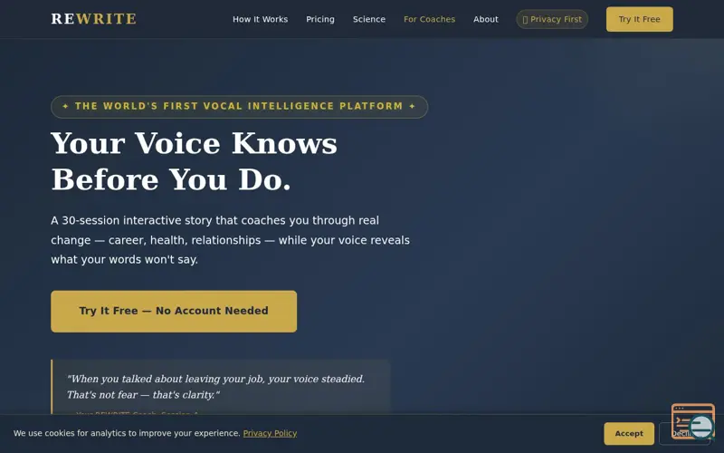 Screenshot of REWRITE GURU