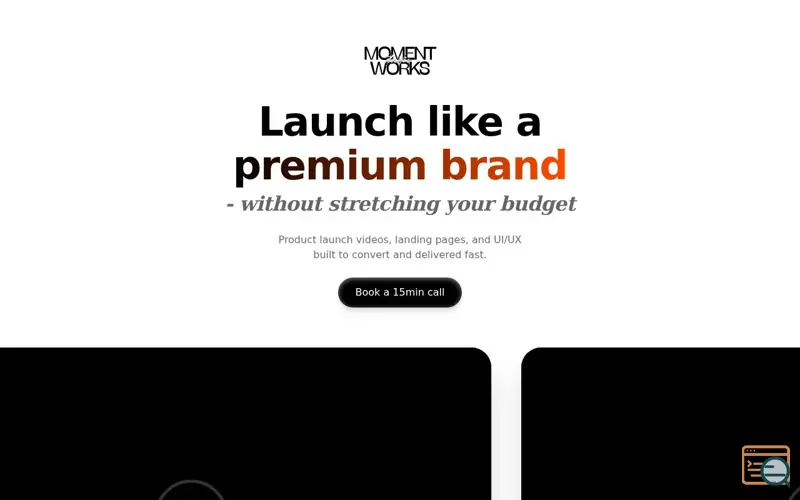 Screenshot of MomentWorks Studio