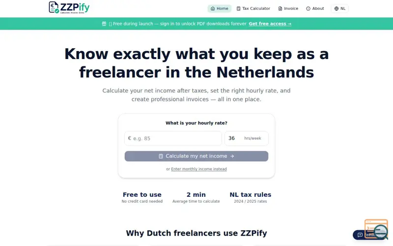 Screenshot of ZZPify