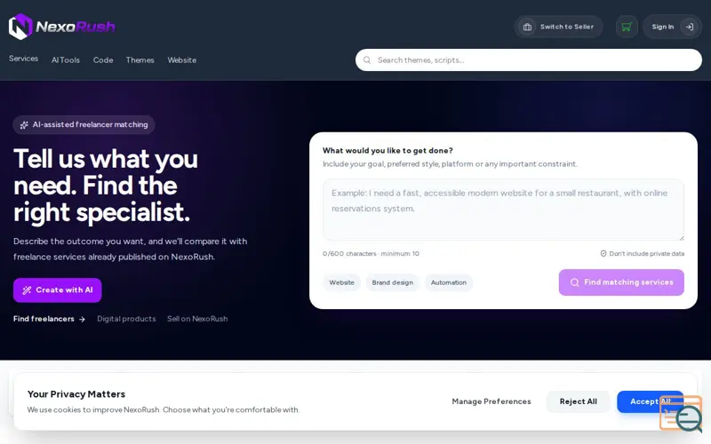 Screenshot of NexoRush 