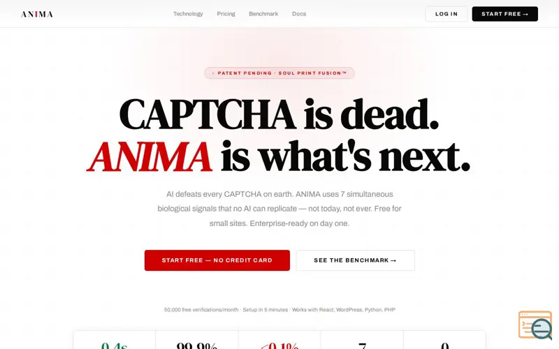 Screenshot of ANIMA