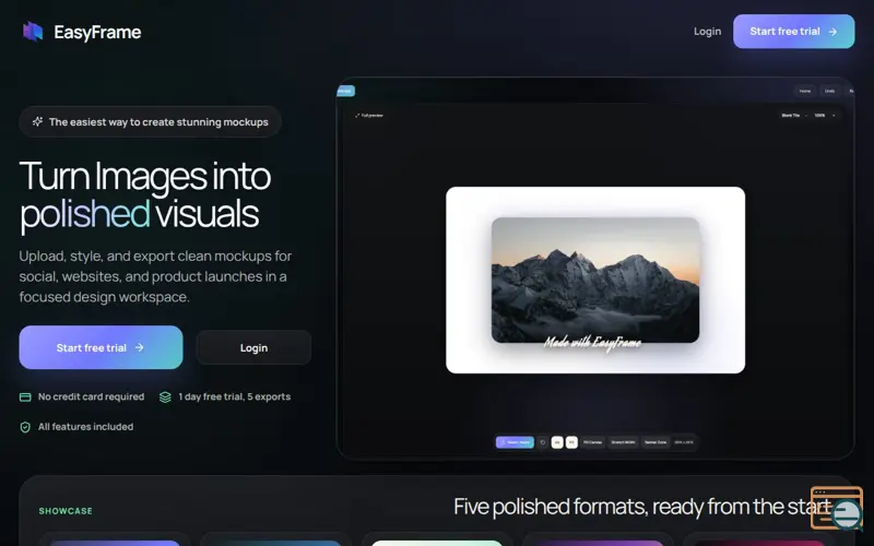 Screenshot of EasyFrame