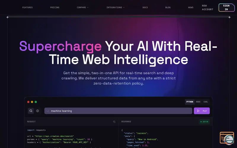 Screenshot of Crawleo