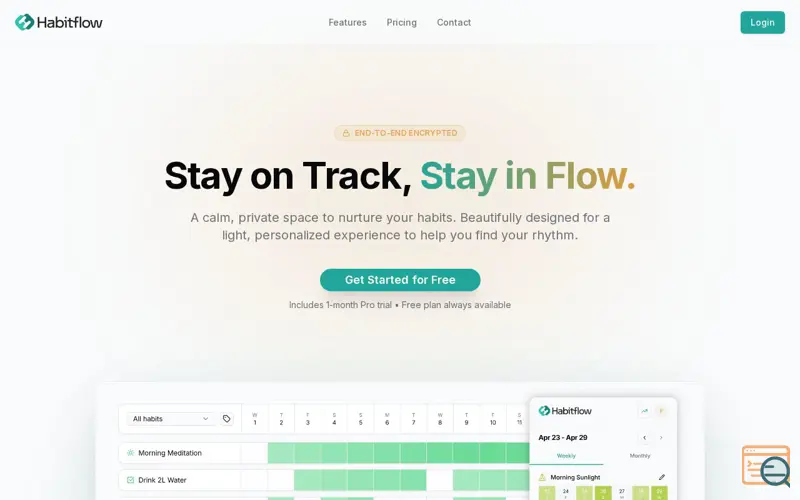 Screenshot of Habitflow