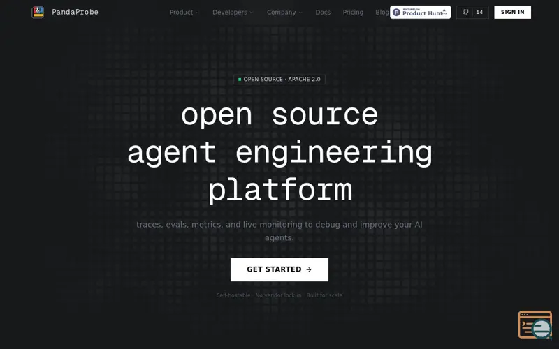 Screenshot of PandaProbe
