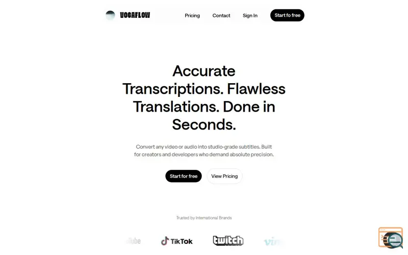 Screenshot of VocaFlow