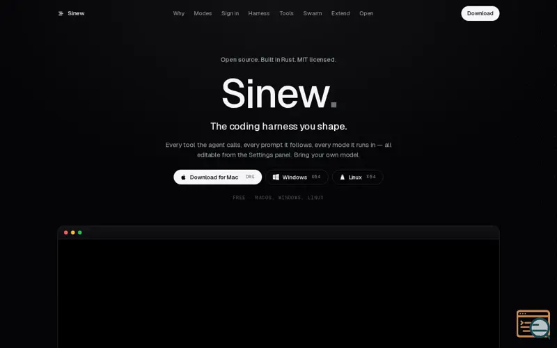 Screenshot of Sinew