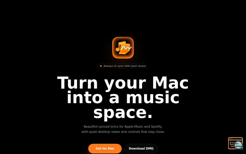 Screenshot of Lyricly