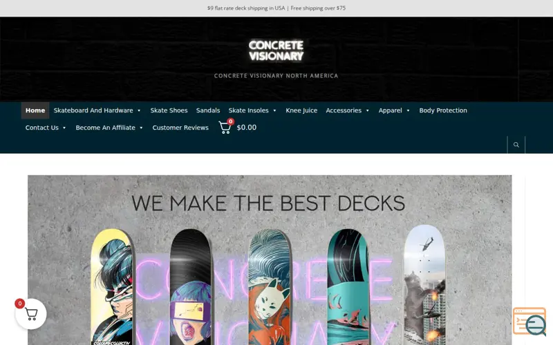 Screenshot of Skateboard Decks 2026, a launch using FunnelKit