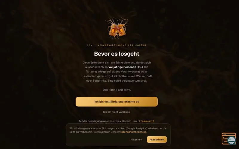 Screenshot of EliteDrinking