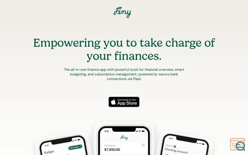 Screenshot of Finy