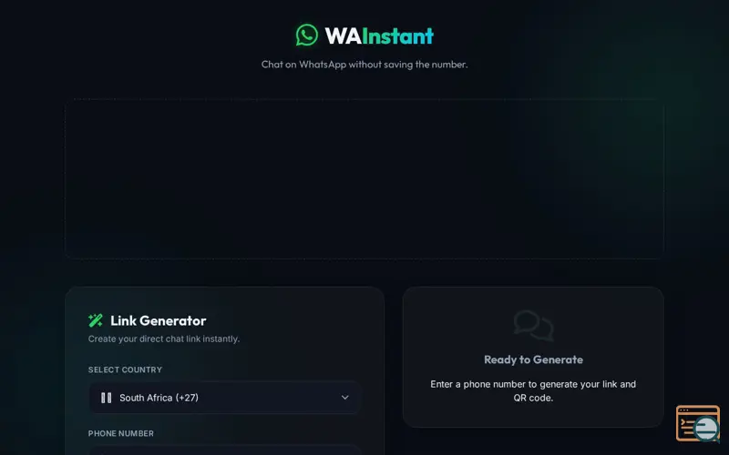 Screenshot of WA-Instant