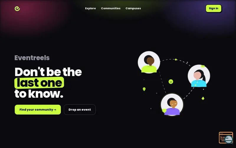 Screenshot of Eventreels