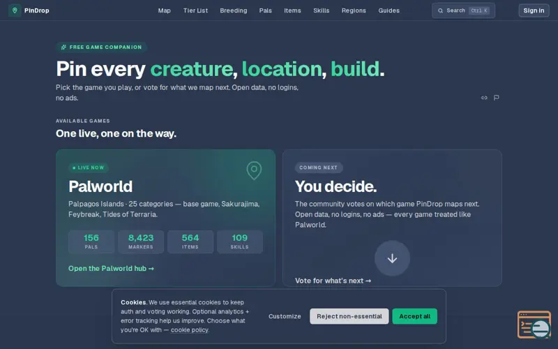 Screenshot of Pindrop