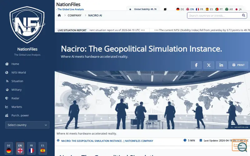 Screenshot of Naciro AI