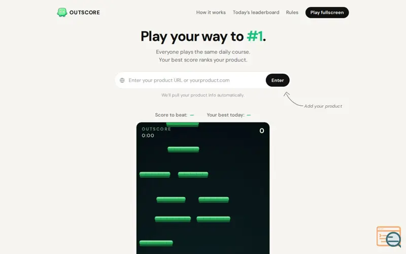 Screenshot of Outscore