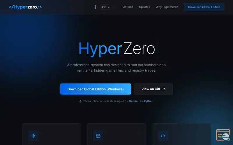 Screenshot of HyperZero