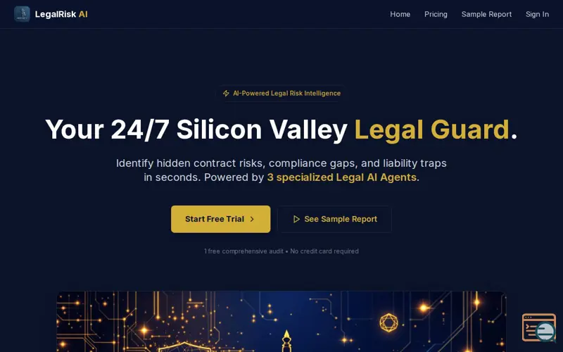 Screenshot of LegalRisk AI