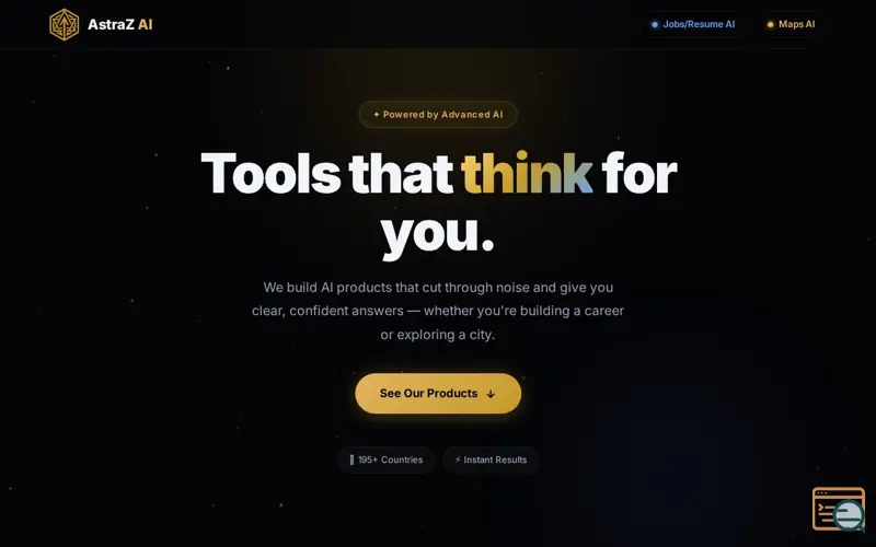 Screenshot of AstraZ AI