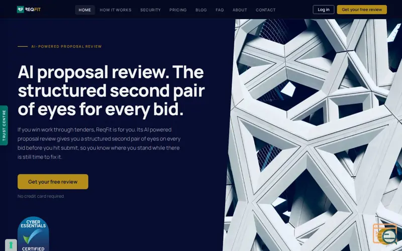 Screenshot of ReqFit