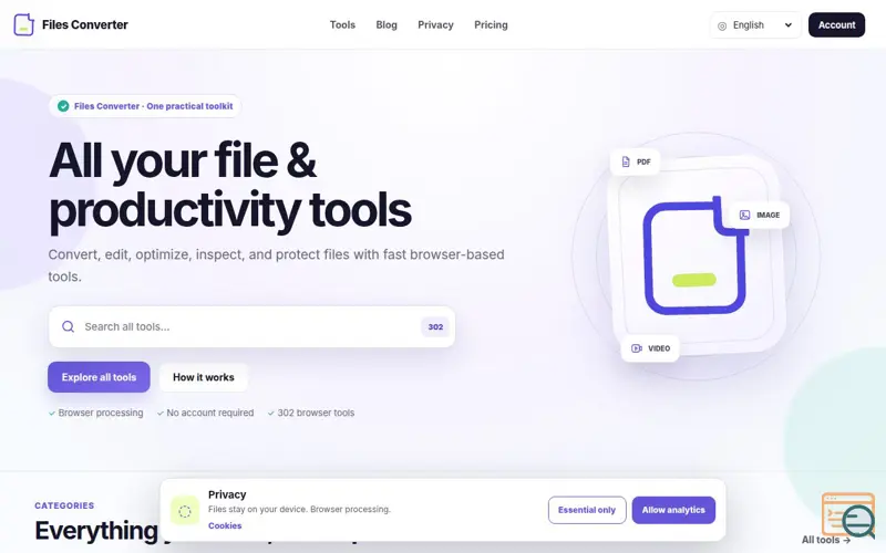 Screenshot of Files Converter