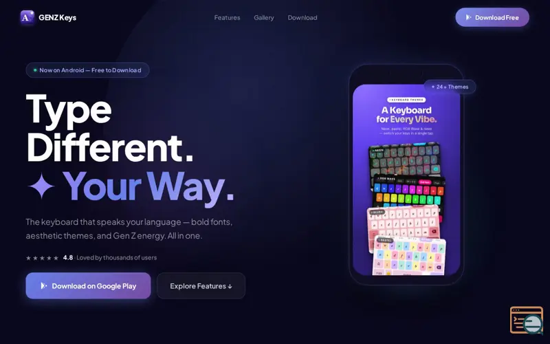 Screenshot of GENZ Keys