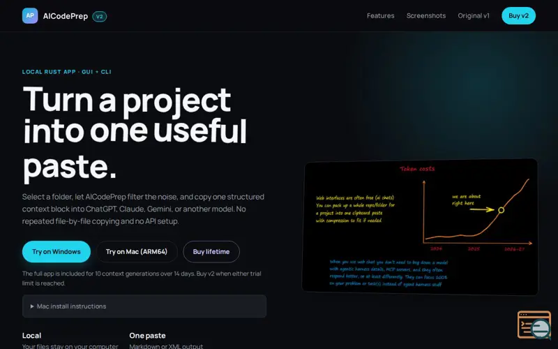 Screenshot of AI Code Prep v2