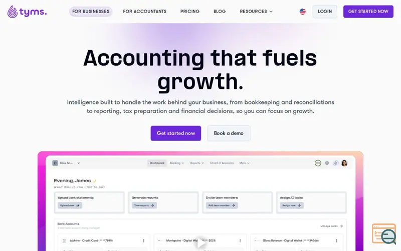 Screenshot of Tyms v3.0
