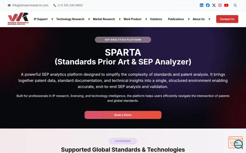 Screenshot of SPARTA 