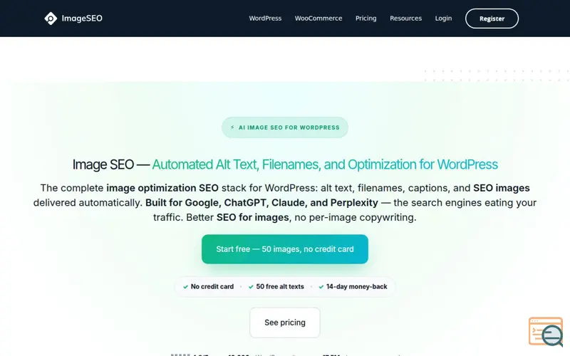Screenshot of ImageSEO