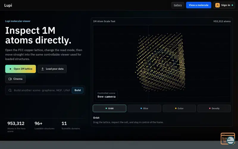 Screenshot of LUPI
