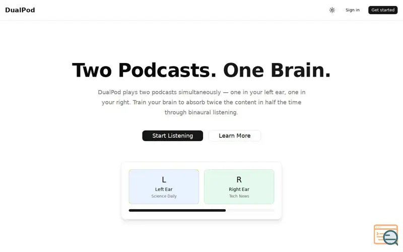 Screenshot of DualPod