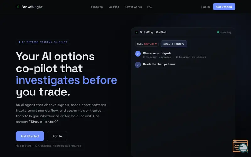 Screenshot of StrikeWright