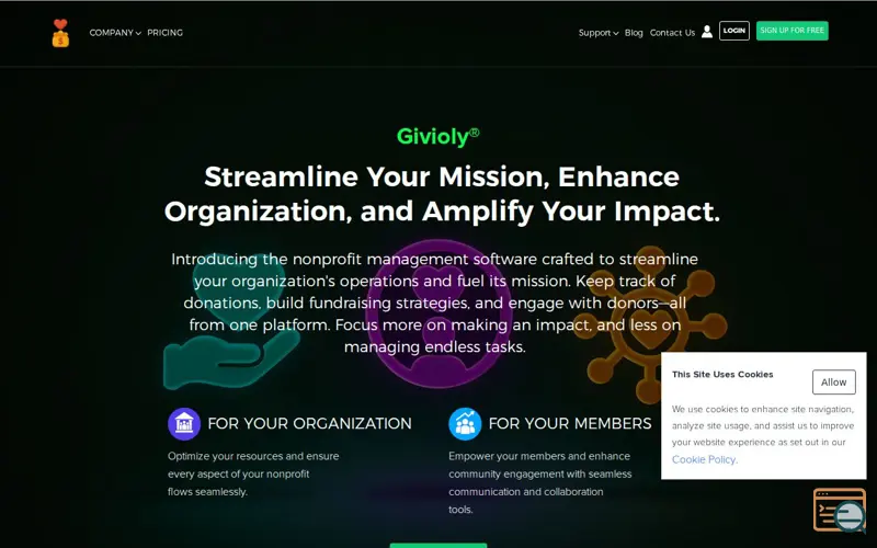 Screenshot of Givioly
