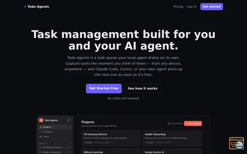 Screenshot of Todo Agents