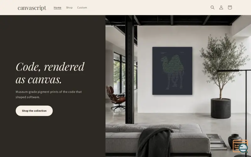 Screenshot of Canvascript