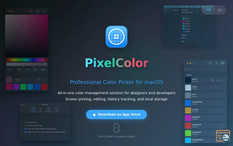 Screenshot of PixelColor