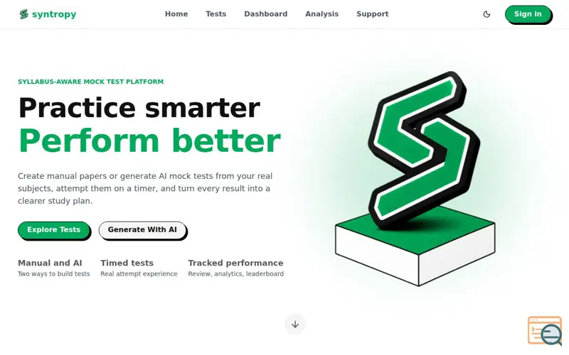 Screenshot of Syntropy
