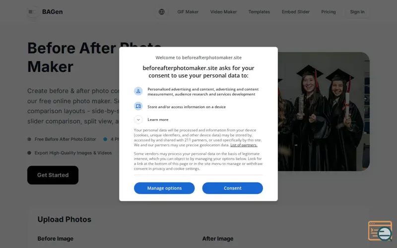 Screenshot of Before After Photo Maker