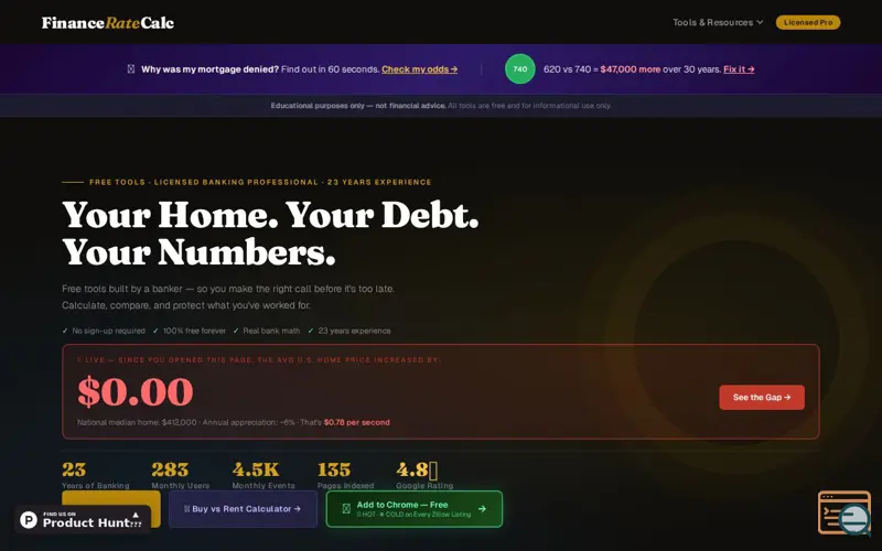 Screenshot of FRC Buyer Demand Score  Zillow Extension