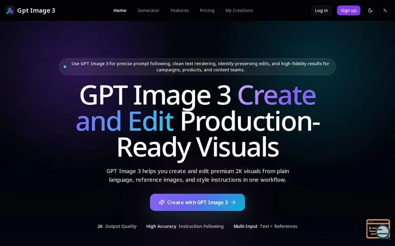 Screenshot of Gpt Image 3