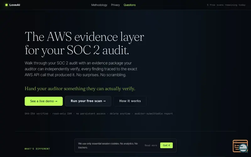 Screenshot of Loxeai