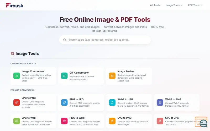 Screenshot of Fimusk