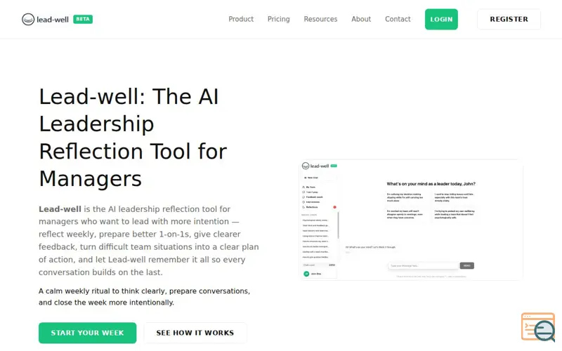 Screenshot of Lead-well
